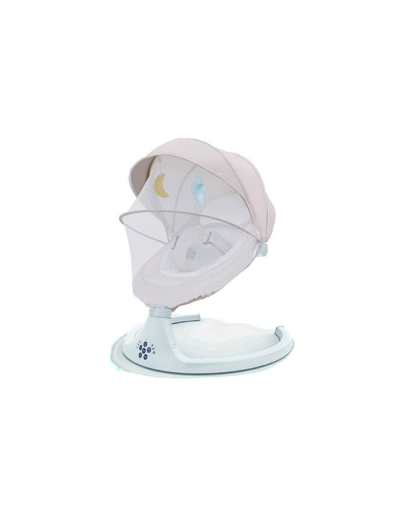 Born Light BS002 baby swing with Bluetooth control, remote and 5 swing speeds, white